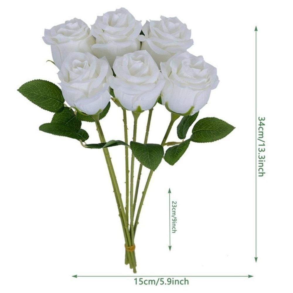 Silk Rose Simulation Flowers Small Bundle Artificial Flowers Home Decoration  Photography Props