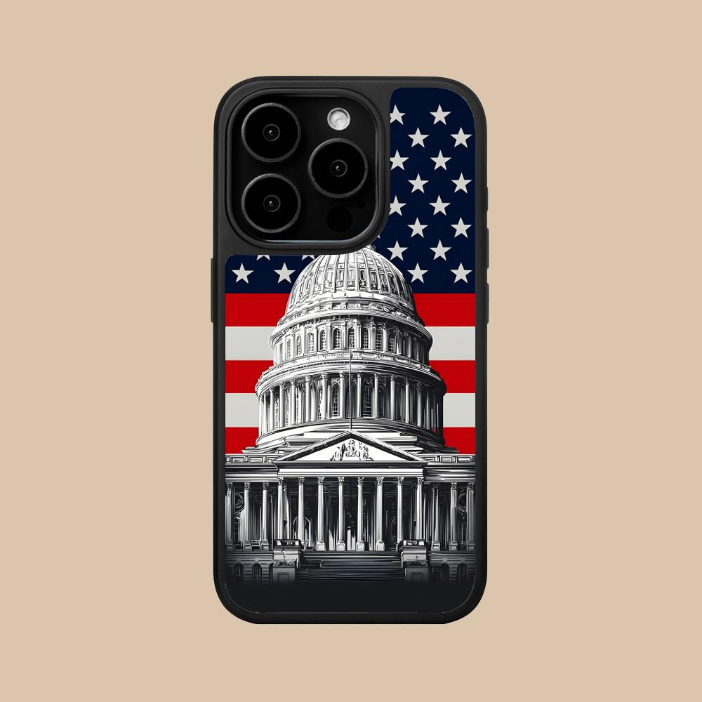 

USA America Flag Matte Surface Mobile Phone Case for iPhone 17 16 15 14 13 12 11 Air Pro Max Plus Colorful Cover iPhone 11