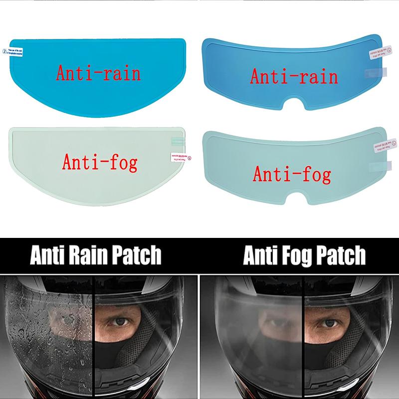1-2Pcs Motorcycle Helmet Clear Rainproof/Anti-fog Film Helmet Lens Durable Nano Coating Sticker Safety Driving Moto AccessoriesSpeed Sensors 6