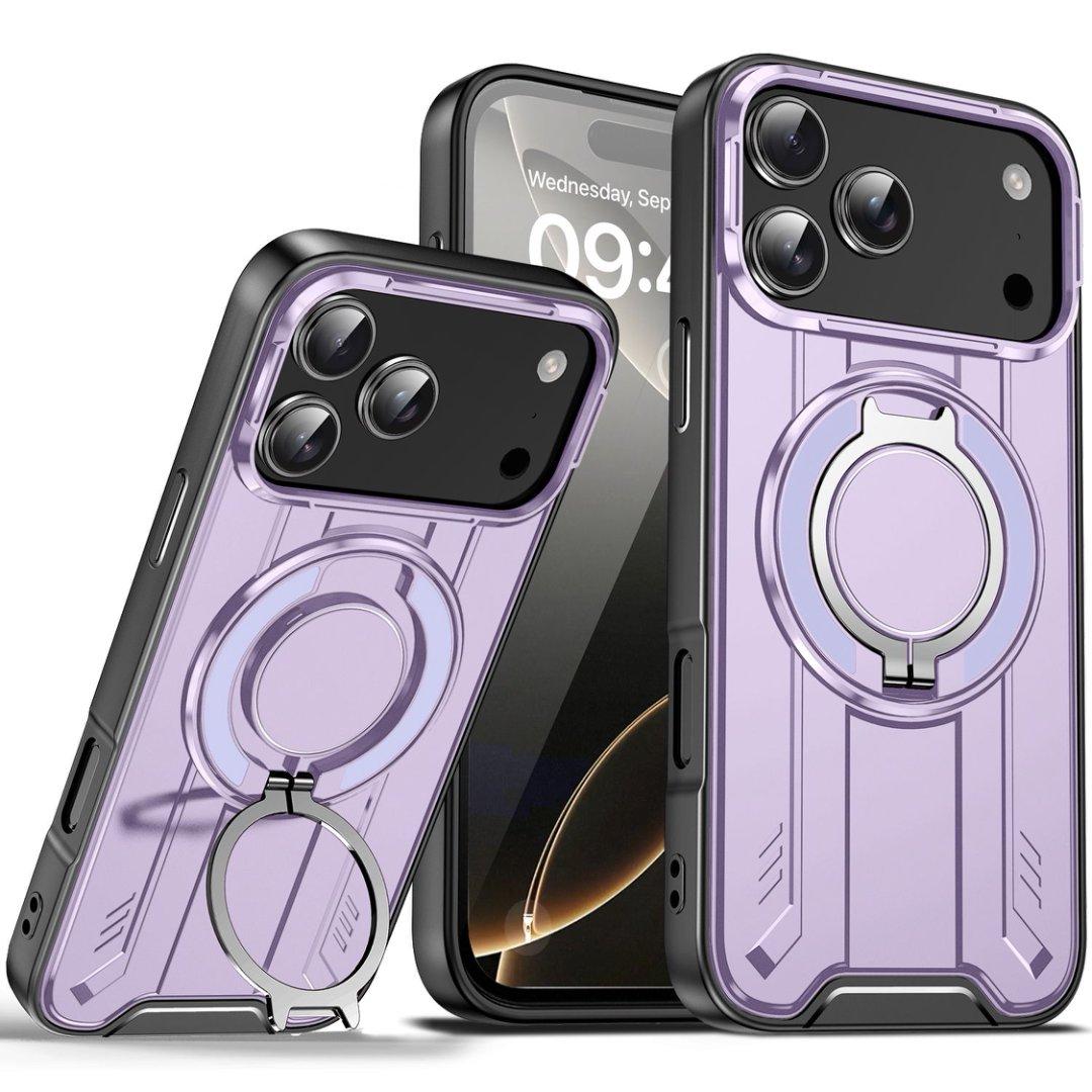 

Ударопрочный Бампер Броня Подставка Кольцо Держатель Чехол для iPhone 17 Air 16 15 14 Plus 13 12 11 Pro Max Гибридный Magsafe Чехол iPhone 11 Pro Max