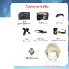 Freminet Cosplay Costume Wig Hair Full Set Outfits Game Fontaine Freminet Cosplay Shoes Boots Party Costumes