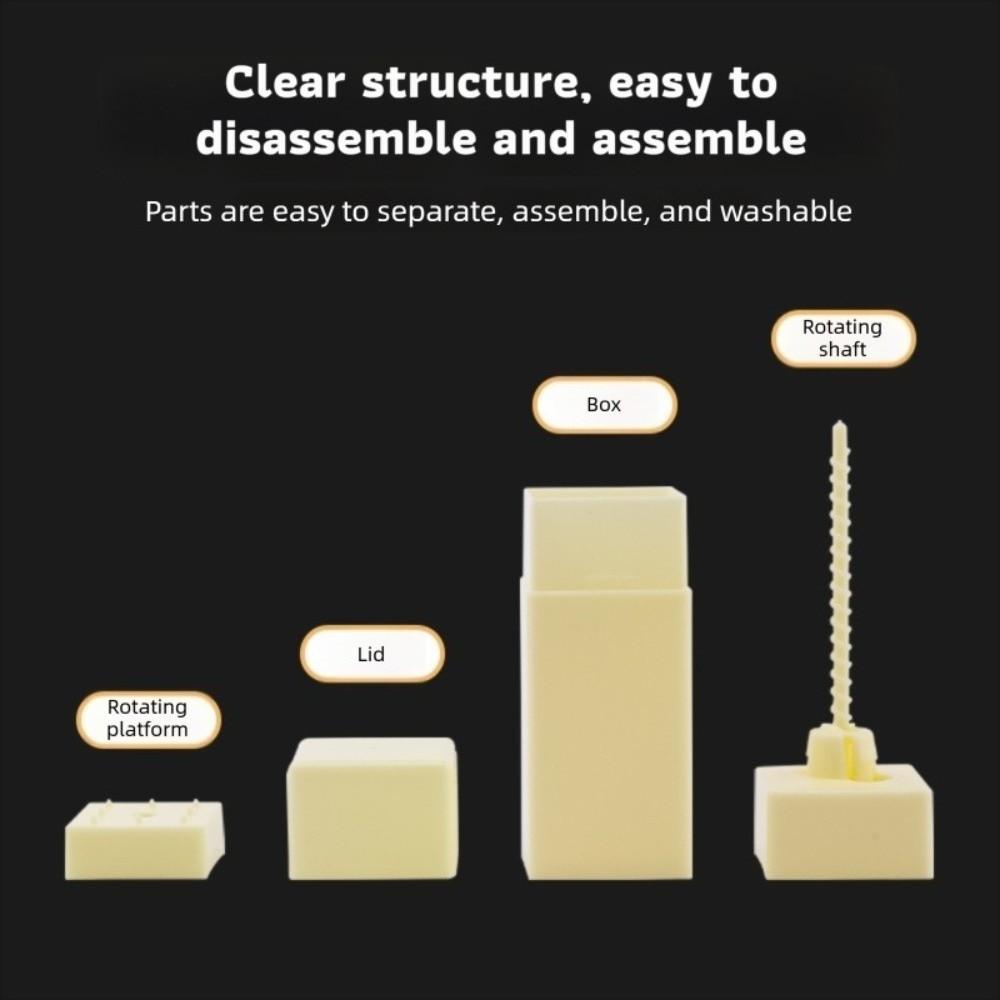 Portable Upright Rotary Butter Spreader Kitchen Tools with Lid Butter Dispenser Stick Plastic Cheese Keeper Case Kitchen