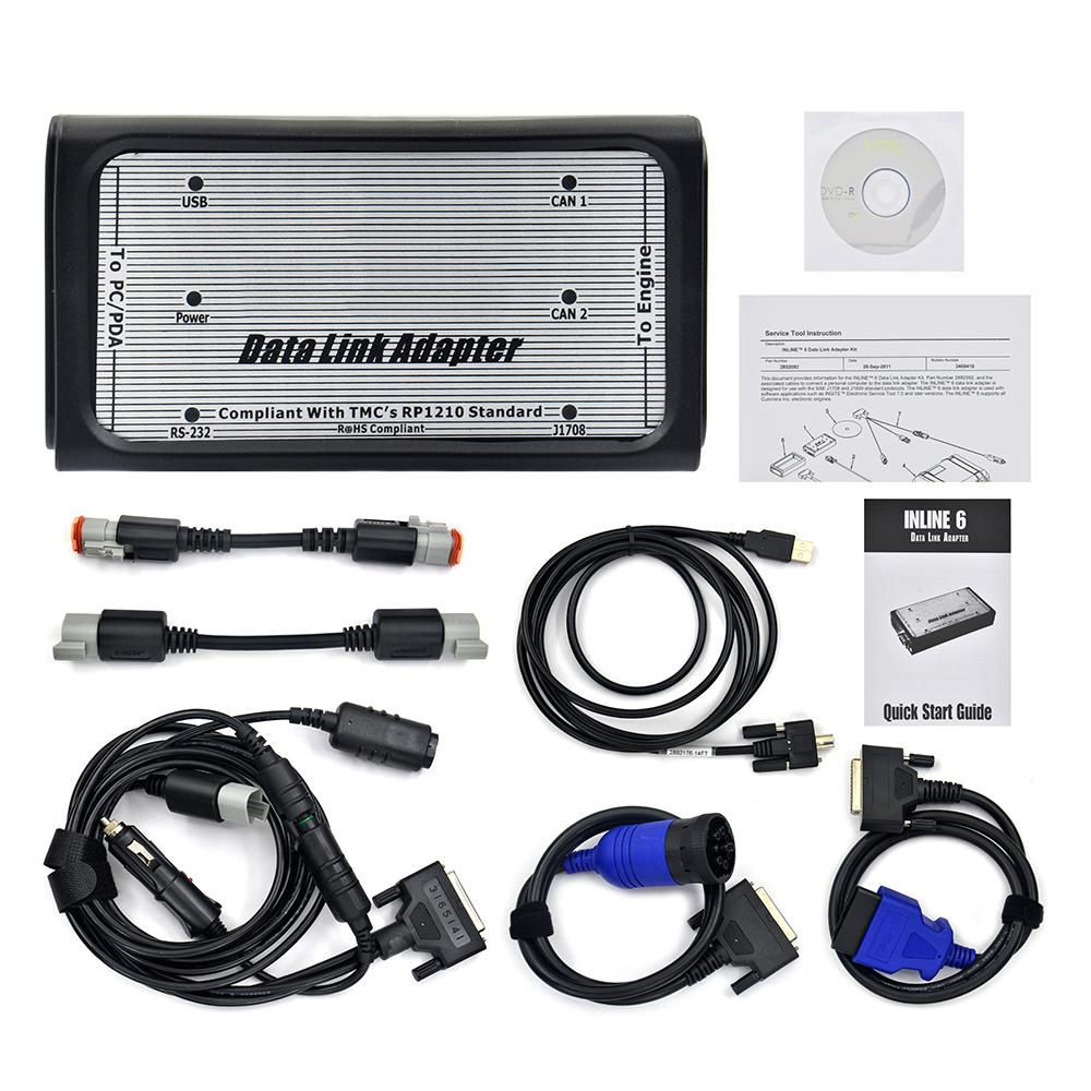 

2024 INLINE 6 V8.7 Data Heavy Duty INLINE6 для диагностики Cummins Complete INLINE Heavy Duty Truck Diagnostic Tool