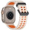 Ocean Silicone+Metal Buckle Strap For Apple Watch Band Ultra 3/2 49mm Sport Bracelet iWatch 11 10 9 8 7 6 SE 46mm 45mm 44mm Belt