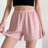 Pantaloncini di Sicurezza da Donna Senza Cuciture con Bordino in Pizzo Anti-Esposizione – Lunghezza Tre Quarti, Non Si Arrotolano, Sottile Seta di Ghiaccio per l'Estate, Ideali per le Gonne.