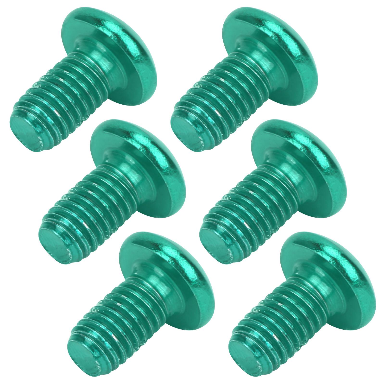 M5x10mm Mountain Bike Brake Disc Titanium Steel Screw Bicycle Universal T25 Head Bolts Green
