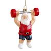 Cartoon Plastic Ornaments Santa Tree Designs Colorful Christmas Decorations with Unique Poses Festive Hanging Decor for Tree & Home Display
