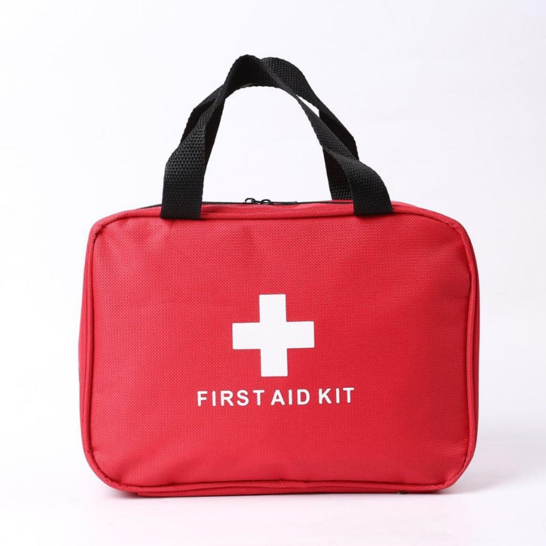 

Аптечка первой помощи для экстренных ситуаций в путешествиях, автомобиле, на природе, при пожаре и землетрясении 26cm x 8cm x 18cm красный