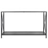 Retro Industrial Style 2‑Tier Console Side Table Sofa Table for Home Living Room Furniture Supplies
