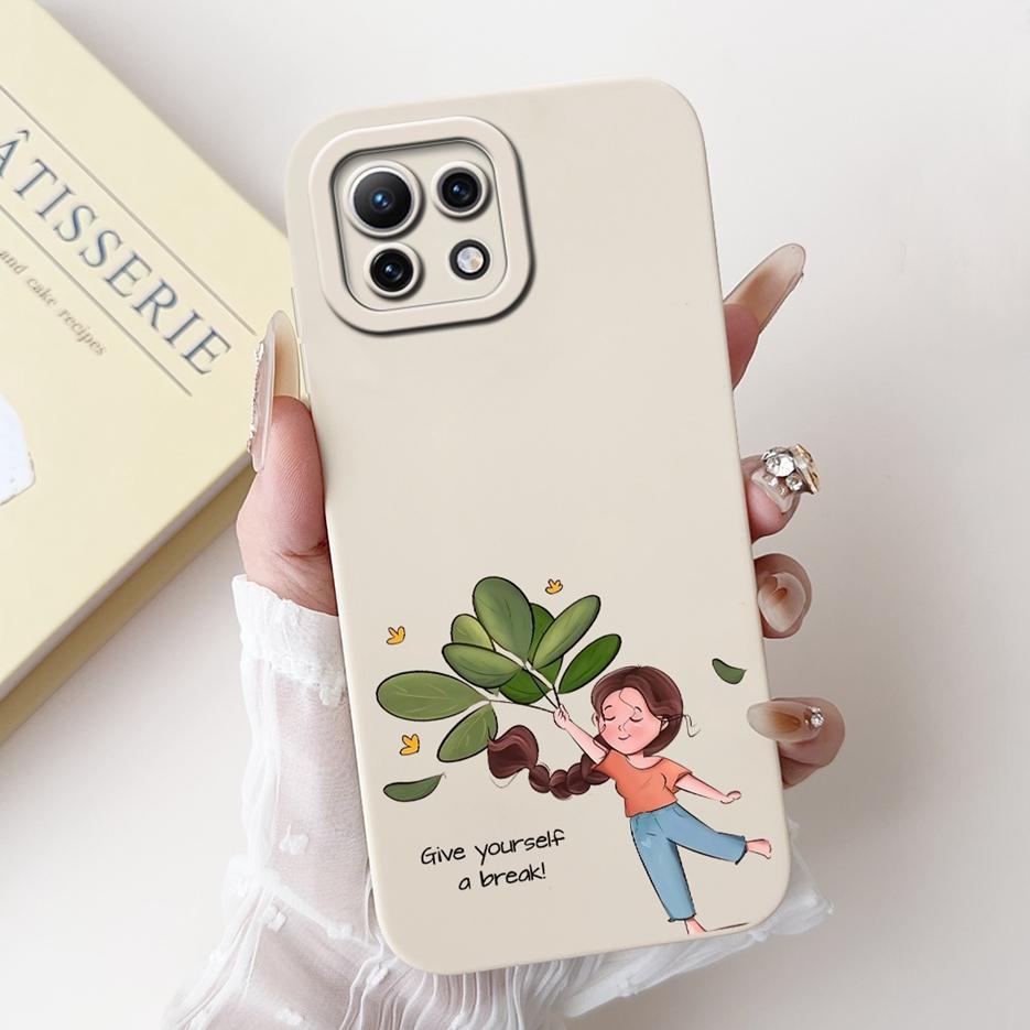 For Xiaomi Mi 11 Lite 5G Case Cute Cartoon Cover Shockproof Soft TPU Phone Case For Xiaomi Mi 11 Lite NE 5G 11Lite Mi11Lite Bags