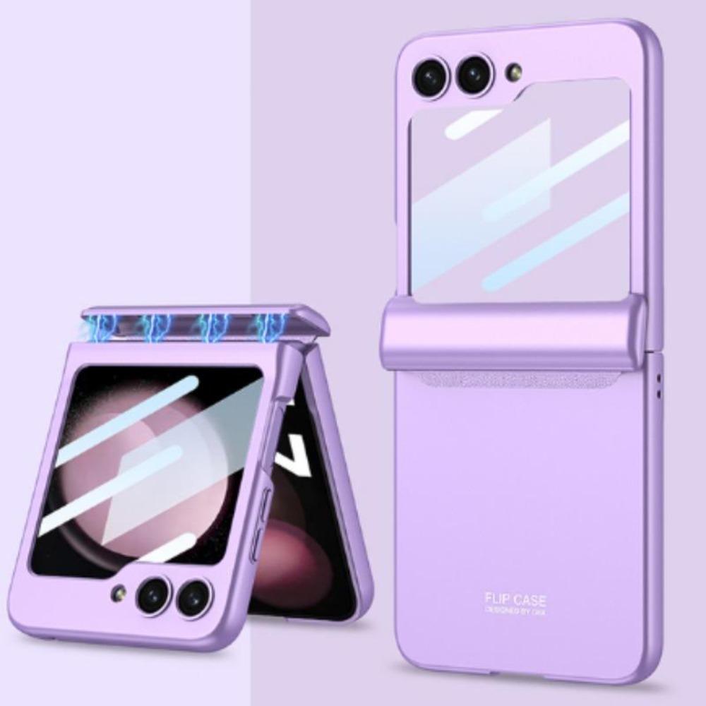 GKK Magnetic Hinge Matte PC Case For Samsung Galaxy Z Flip 5 5G Full Body Hard Armor Protective Cover