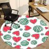 1pc Watermelon Pattern Chair Carpet for Office, Soft Flannel Throw Mat, Perfect for Office,Holiday Party Decoration Choice Yy251113027