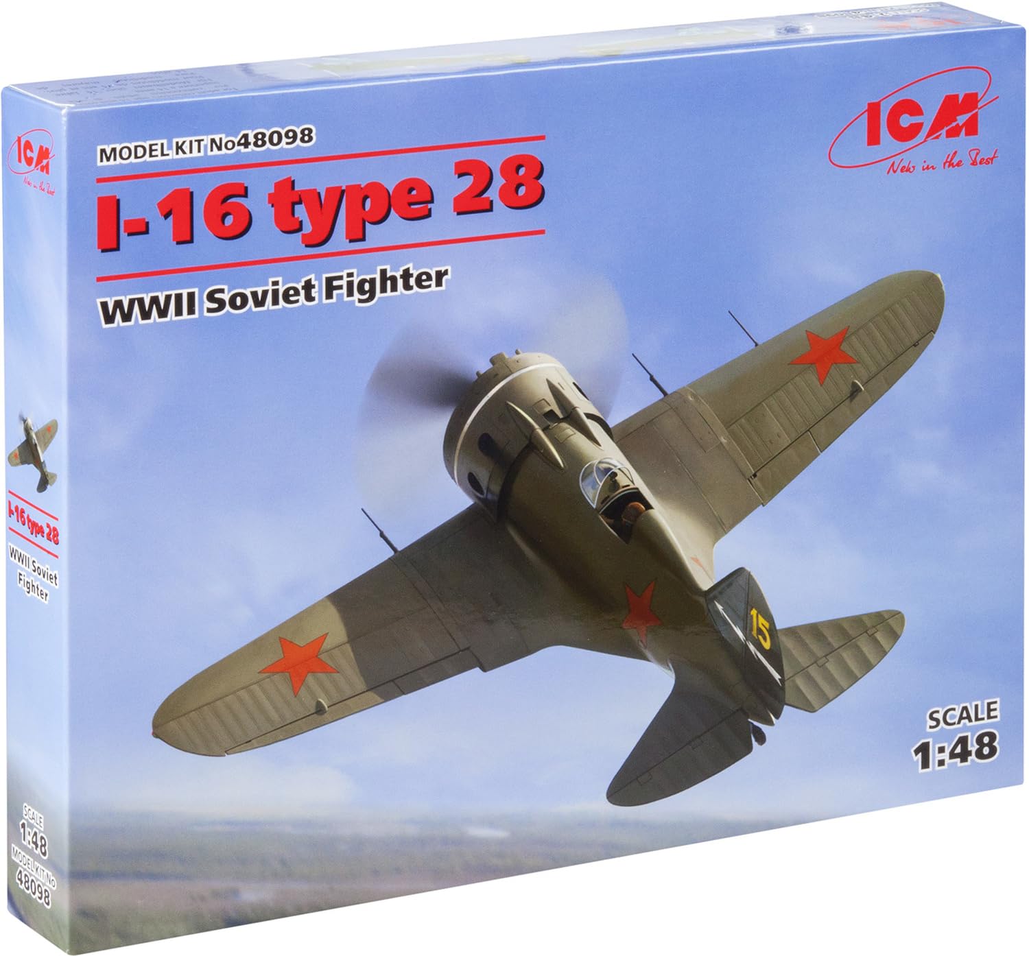 

ICM масштаб Советские ВВС Поликарпов Тип 28 пластиковая модель 48098 1/48 И-16