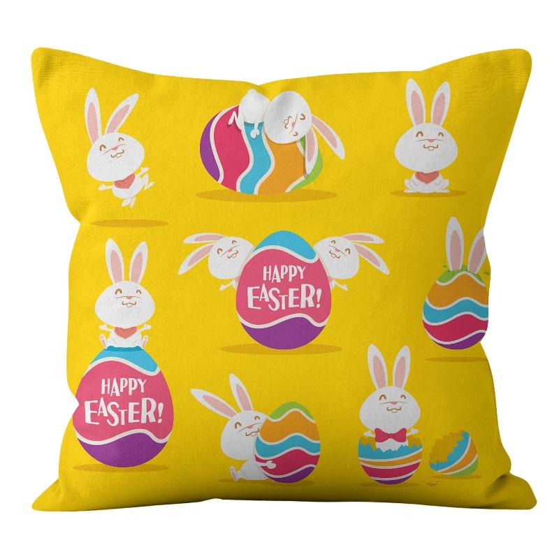 Easter Bunny Pillow Cover Home Pillow Cushion Cover