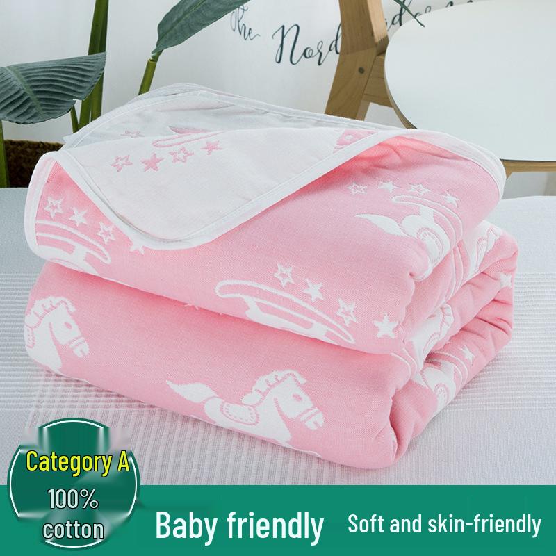 Six-Layer Pure Cotton Gauze Blanket for Summer – Baby Nap & Child's AC Cover, Gift
