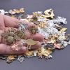 30pcs/Lot Vintage Metal Pentagram Charm Steampunk Charms For Jewelry Making Supplies Small Pendant Accessories Bulk DIY Earrings