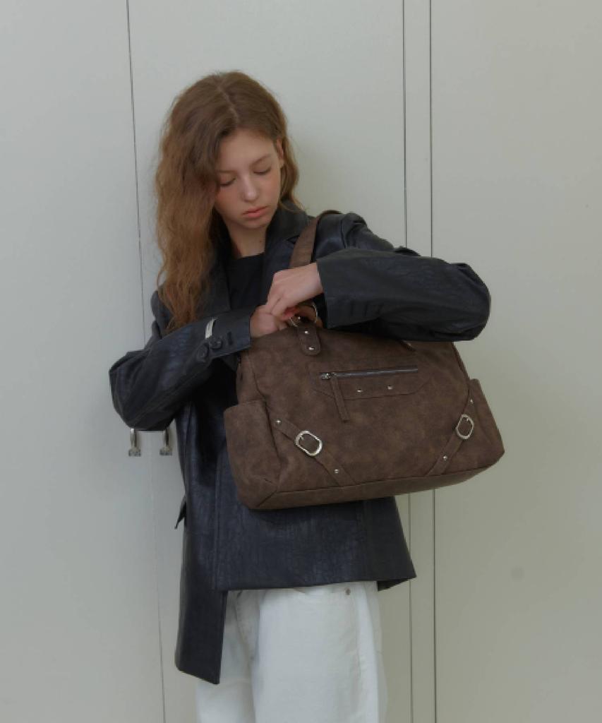 Anoetic Anc Stud Ring Bag_Brown