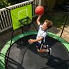 Kids with Basketball Hoop - Soft Basketball Set for Toddlers, Indoor Outdoor Jumping Fun for Boys Girls, Includes Basketball Board and Ball