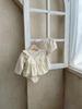 Girls' Embroidered Ruffle Strap Dress & Bloomers - Baby Summer Outfit Set