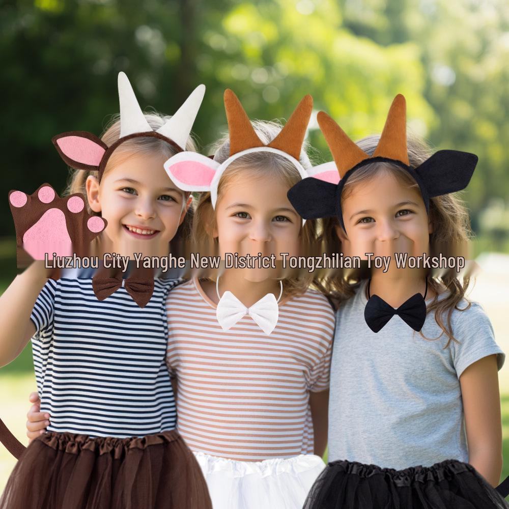 Goat Ears Animal Cartoon Headband for Halloween Party Costume