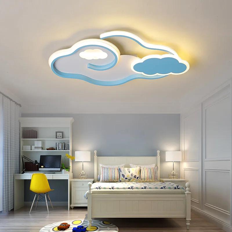Clouds Modern Led Ceiling Lights Lustre Led Children Room Kids Bedroom Pink/Blue Color Minimalism Led Lighting  WF1116