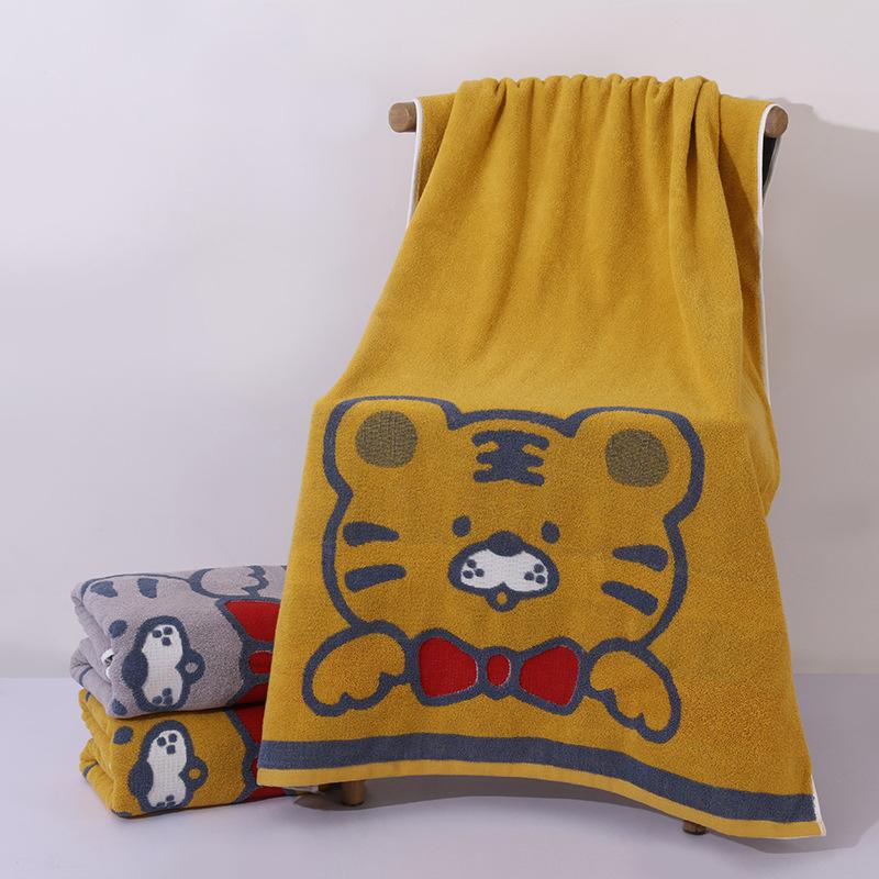 

Бавовняний рушник для ванни класу А з мультфільмів, жакардовий, збільшений, для дорослих, абсорбуючий, для дітей, потовщений, швидковисихаючий, бавовняний рушник класу А, великий рушник для ванни 70*140cm