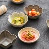 Kiln Changes Vintage Ceramic Seasoning Dish Appetizer Dish Sauce Dish Sushi Plate Snack Plate Restaurant Creative Tableware