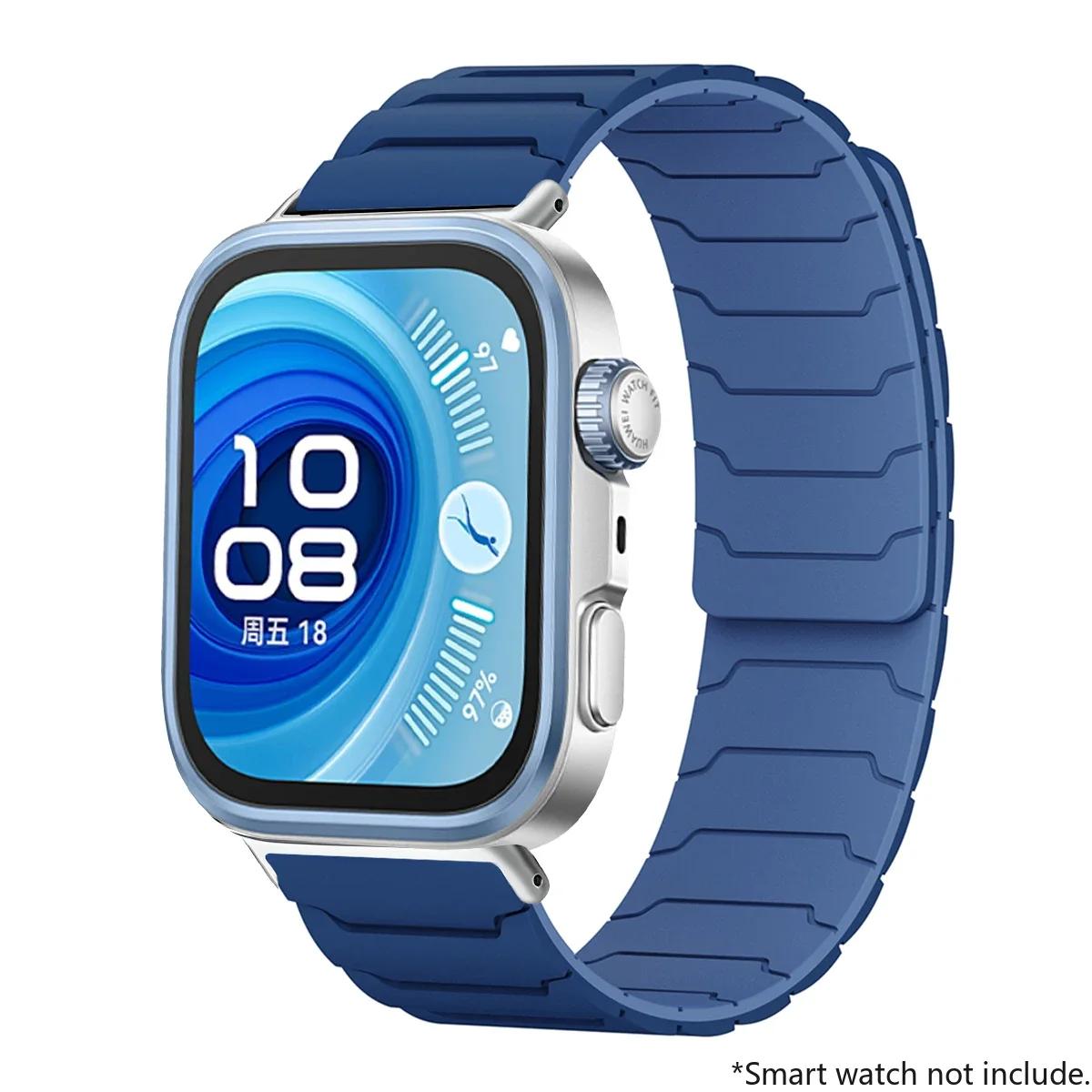 

Magnetic Loop Strap For Huawei Watch Fit 4Pro 4 3 Silicone Band Sport Bracelet For Huawei Fit4Pro 4 3 2 1 Replacement Watchband for Huawei Fit3