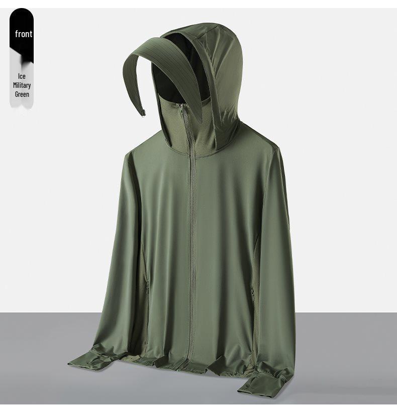Abbigliamento con Protezione Solare UPF 100+ in Seta di Ghiaccio per Uomo e Donna - Leggero, Traspirante, Abbigliamento Estivo da Esterno, Anti-UV