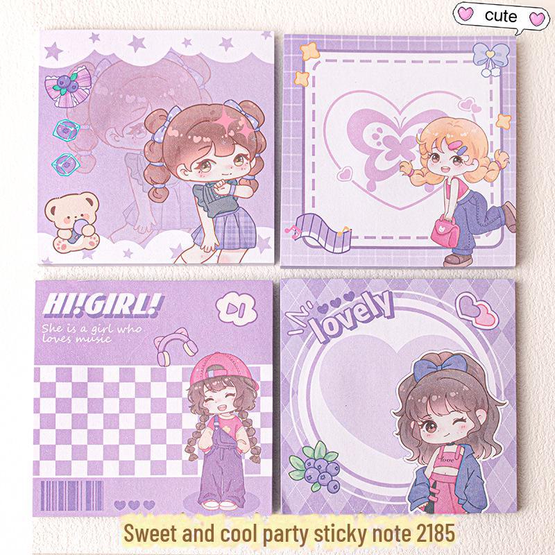 Sticky Notes for Students, Cute Girls, & Office Use - Reusable N-Times Notepads