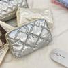 Love Rhombus Shape Stuffed Cotton Storage Bag Bow Stationery Bag Portable Small Item Bag  Girls