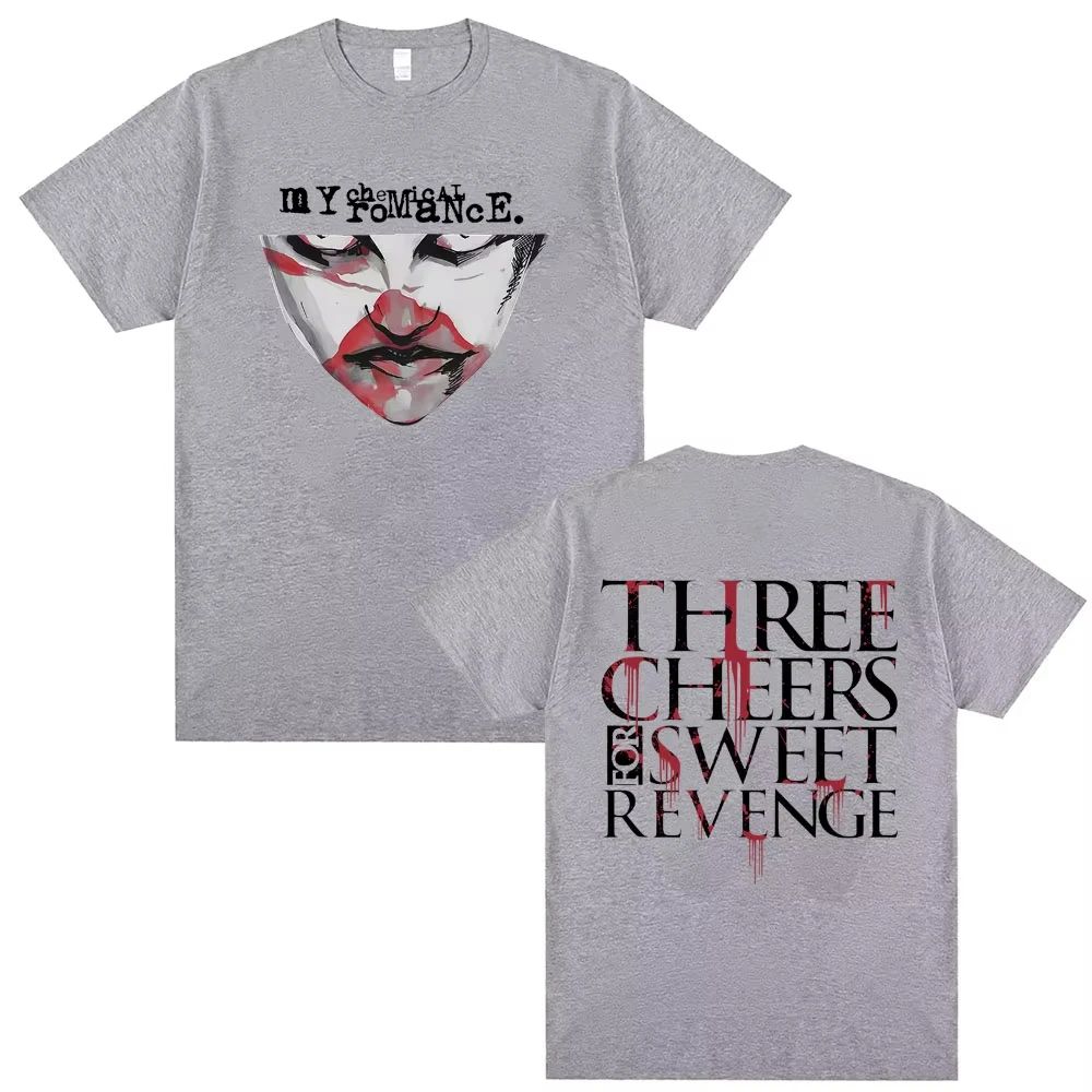 

My Chemical Romance Punk Emo Band Graphic T-shirts Men Women Gothic Rock Street Oversized Tshirt Unisex Vintage T Shirt 4XL