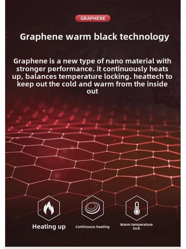 Graphene Herren-Baumwolljacke mit Kapuze – Dicker, warmer Wintermantel für junge und mittelalte Väter