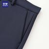 ROMON Men's Fleece-Lined Wool-Blend Business Casual Trousers