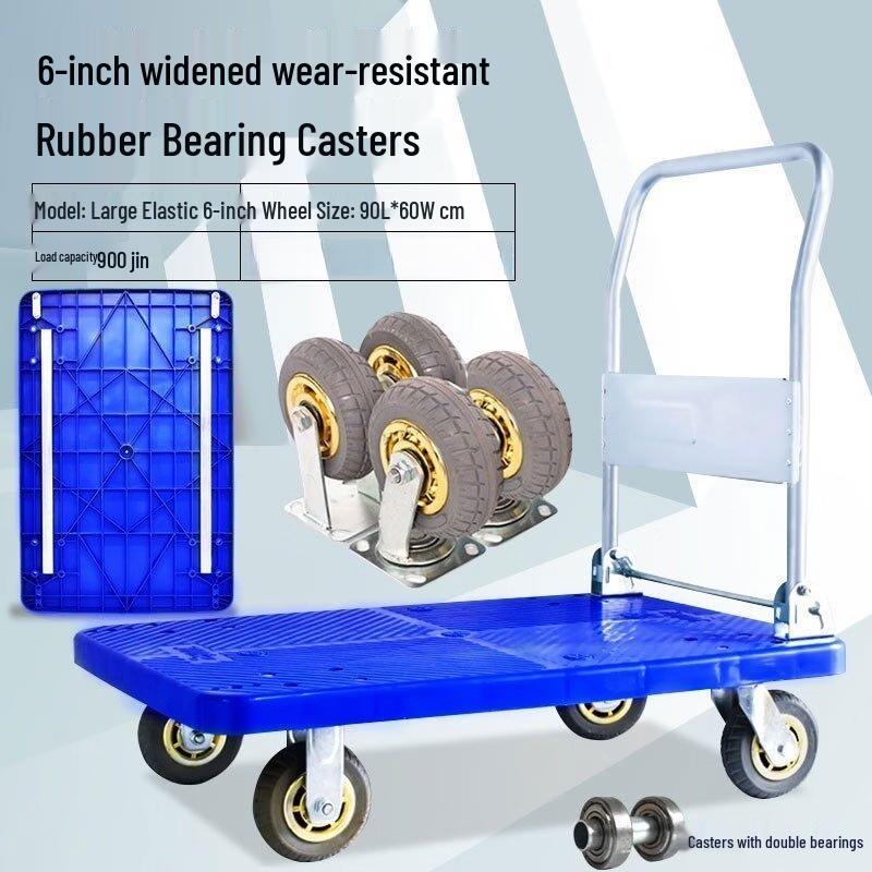 Heavy-Duty Foldable Flatbed Cart