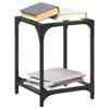 VidaXL Coffee Tables with Transparent Glass Top 2 Pcs Steel, Side Table, Living Room Table, Tea Table, End Table 845955