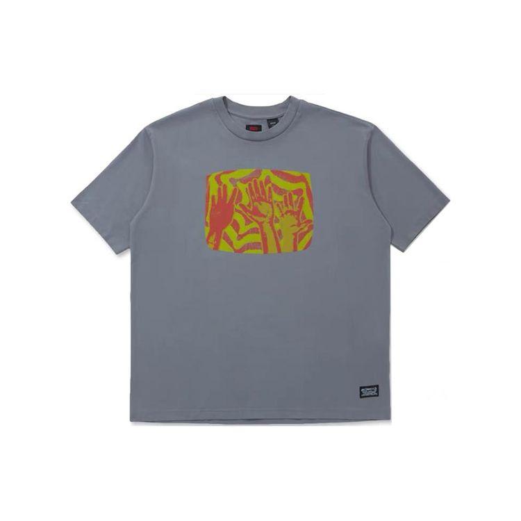 

Футболка Levis Graphic Print Crew Neck Casual Drop Shoulder с мужскими топами, серая A1005-0006 S