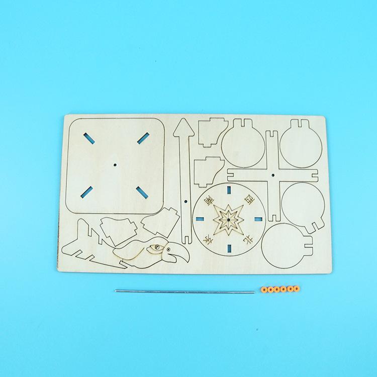 DIY Wind Vane Technology Small Production Primary School Students Handmade Scientific Experiment Toys Stem Teaching Aids Material Package