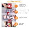 3 Drum Blades Cheese Grater Rotary Handheld Fruit Vegetable Slicer(Red)