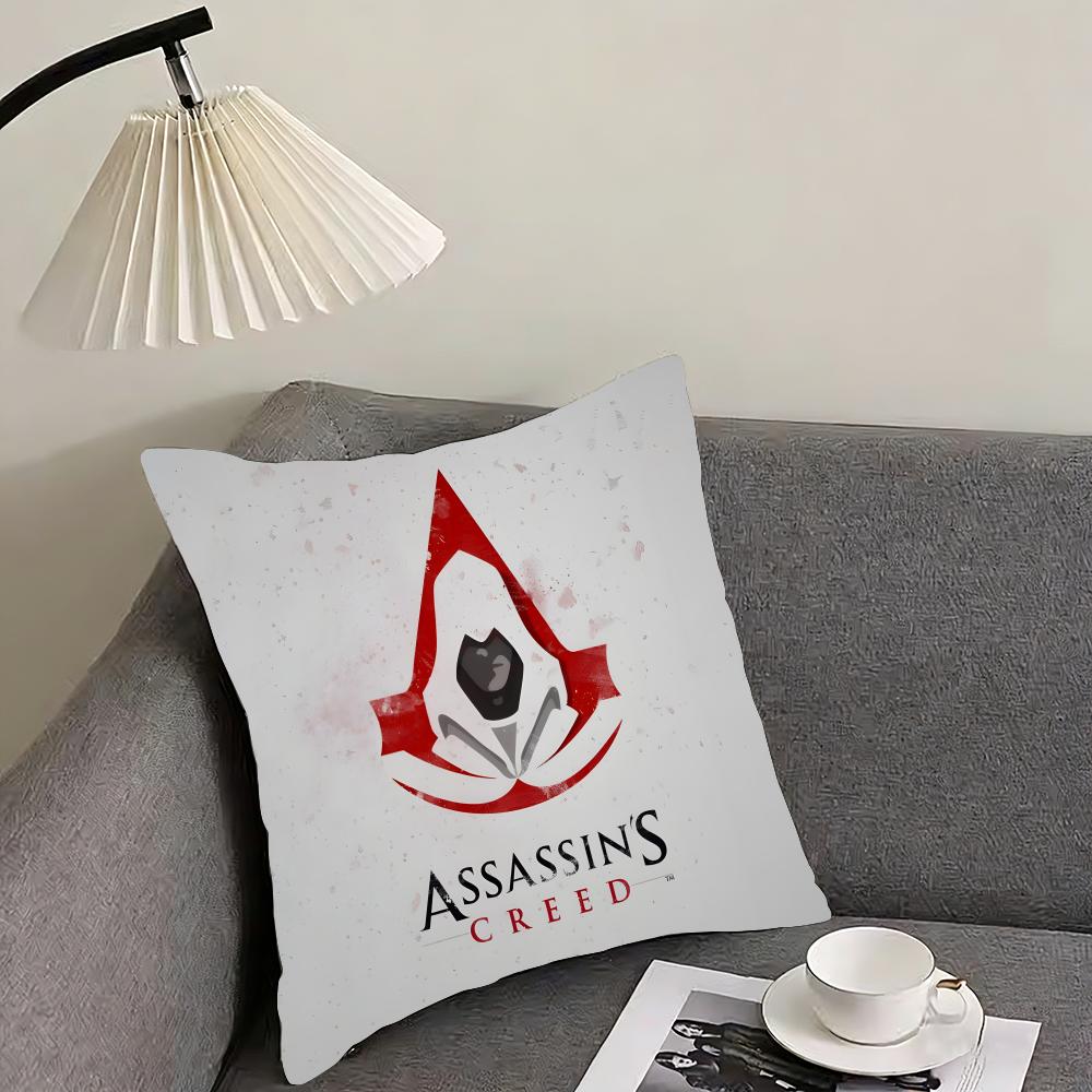 

AAssassins CreedD Game Cushion Cover Pillowcase Ultra Soft Skin Friendly Fabric Cloud Like Comfort Concealed Zipper 30x30cm