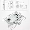 Stainless Steel Emergency Safety Fire Door Lock - Anti-Theft Corridor/Hallway Lock