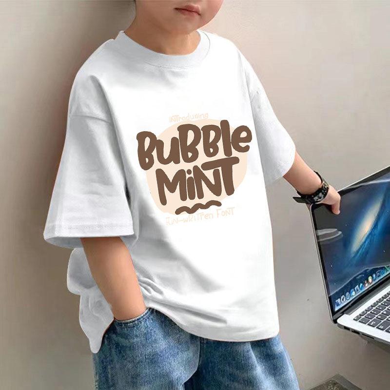 T-shirt for Boys Tayo and Little Friends Car Cartoon Print Boys T-Shirt Summer Girks Shirt Fashion Toddler Shirt ShortSleeve Top
