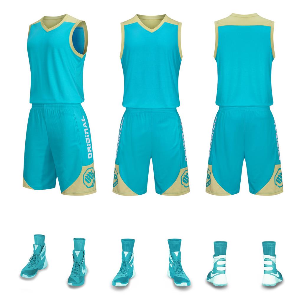 Quick-drying basketball jersey set Student personalized jersey Adult children's game training sports vest DIY printing number