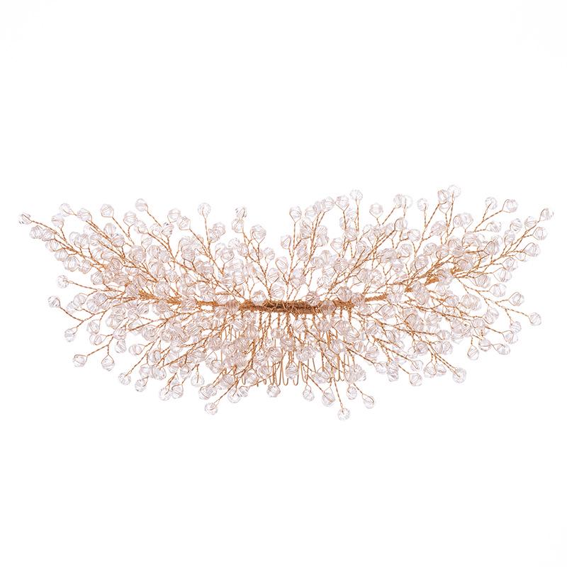 Handmade Crystal Bridal Hair Comb Wedding Headpiece Accessory