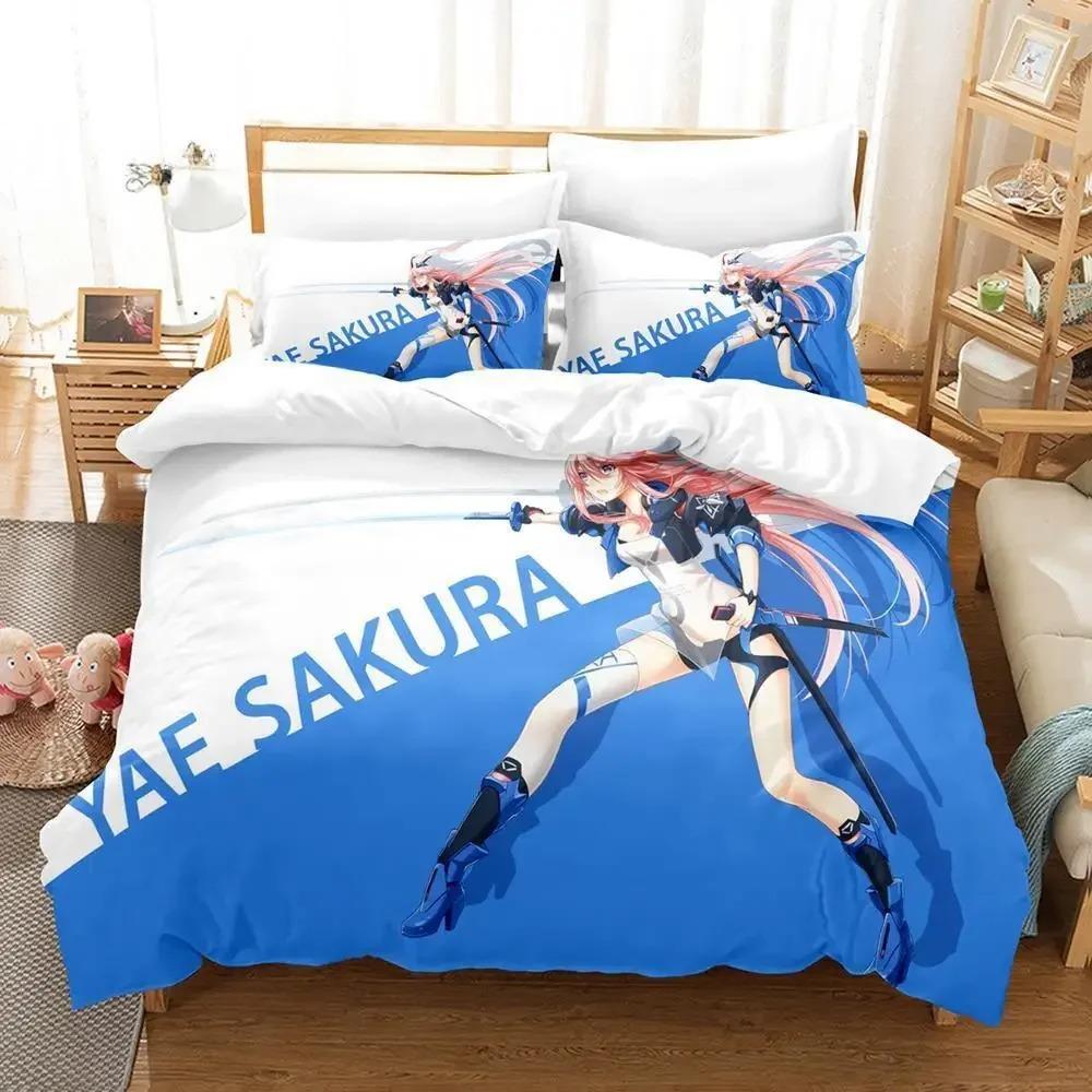 Honkai Impact 3 Bedding Set Single Twin Full Queen King Size Bed Set Aldult Kid Bedroom Duvet Cover Sets 3D Print Kawaii Anime