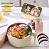 Large Capacity Japanese Style 304 Stainless Steel Insulated Noodle & Rice Bowl with Drain for Students & Office Workers