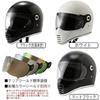 RIDEZ XX Full Face Matte Size L with Standard Clear Streamlined Design Helmet, Black, (Under 59-60cm), Motorcycle, Shield, Neo-Classic