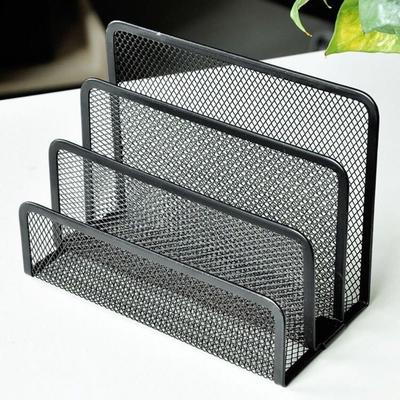 Multifunktionaler Schreibtisch Büro Aktenhalter Dreischichtiger Netz Schreibtisch Organizer Visitenkartenablage