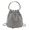 Flash diamond light luxury rhinestone bag inlaid brick women's dinner party full diamond portable bucket bag crossbody chain bag