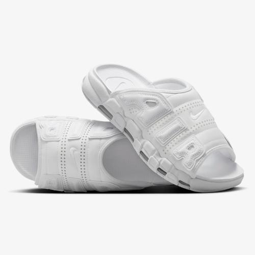 Nike Air More Uptempo Slide Slipper "Triple White" FD9883-101 Men's Size